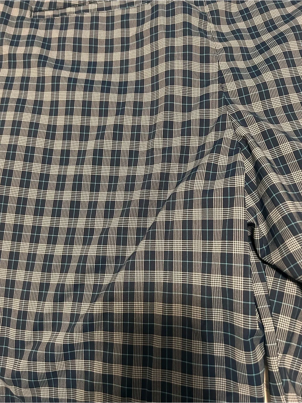 Greg Norman Collection Blue Plaid Men’s Flat Front Shorts